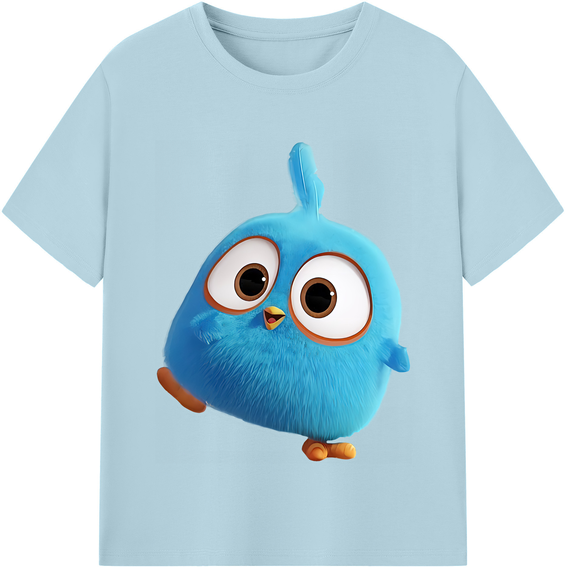 （画像用） Angry Birds アングリーバード 綿100％半袖Tシャツ（フロントプリント）